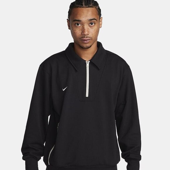 Nike Standard Issue 1/4 Zip Jacket Football Mens Large Black Soccer $100 MSRP - Picture 1 of 3